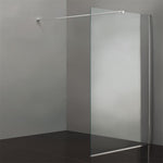 Paroi de douche fixe single 190 cm, en verre 6 mm, montage réversible CLEAR - vue principale - My Douche Design