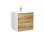 Meuble Design Blanc et Bois 60/80/100 et 120cm