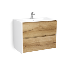 Meuble Design Blanc et Bois 60/80/100 et 120cm