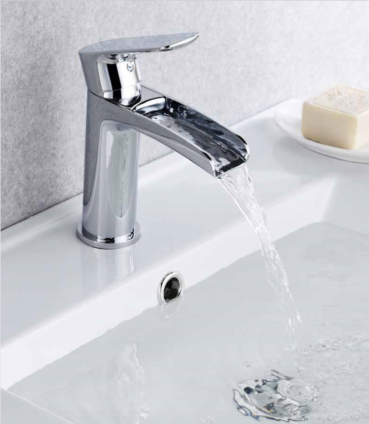 Robinet mitigeur cascade pour lavabo YETI - finition chromée - My Douche Design