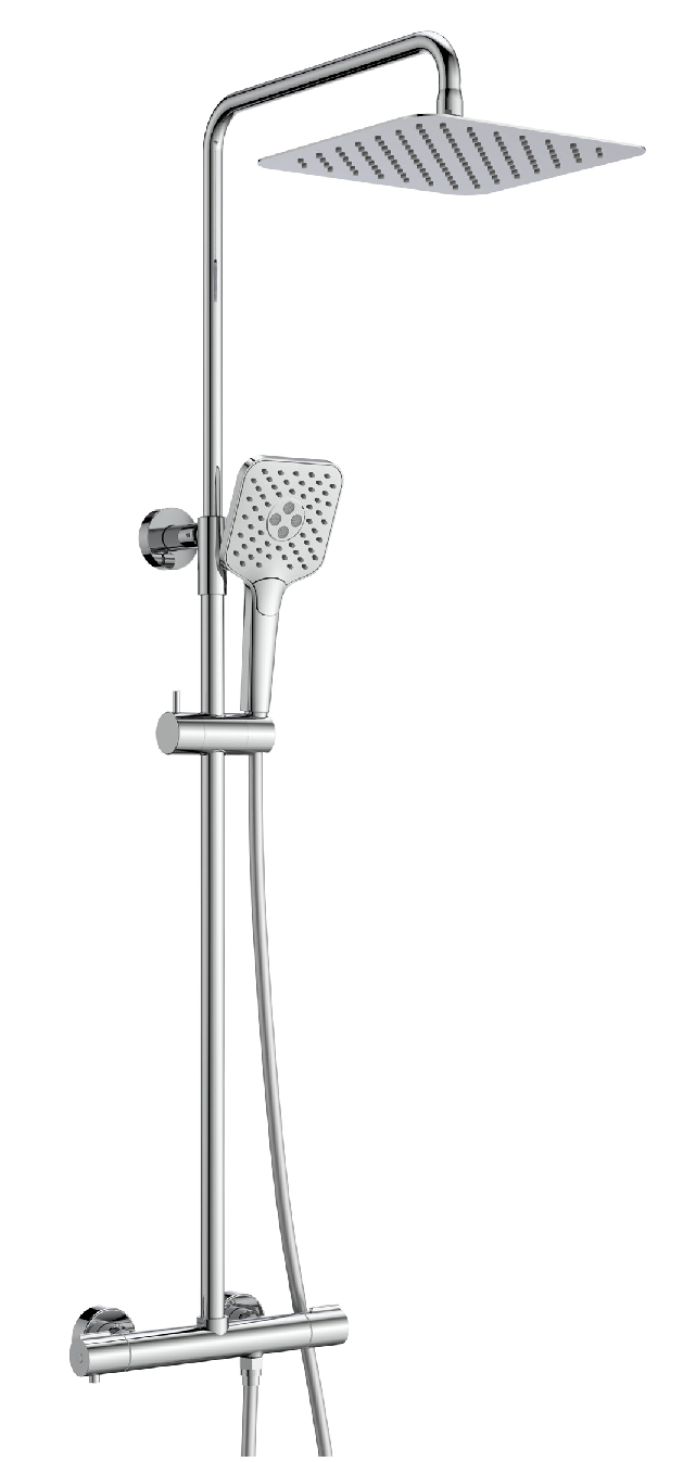 COLONNE DE DOUCHE CARRÉE MITIGEUR THERMOSTATIQUE- FIG800